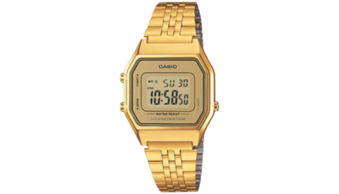 Casio Retro Dorado Mujer