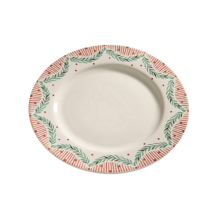 Plato Navideño Árboles