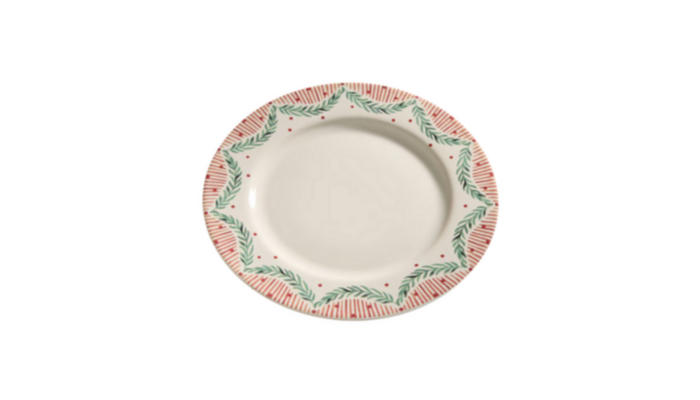 Plato Navideño Árboles