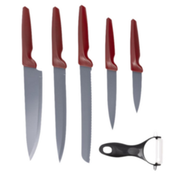 Juego Cuchillos Acero Maple