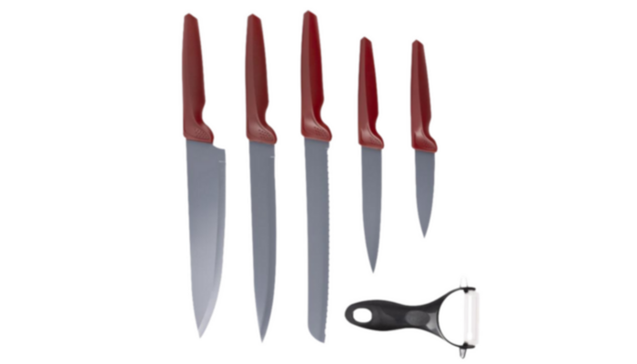 Juego Cuchillos Acero Maple