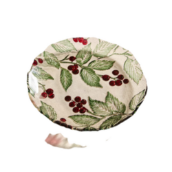 Plato Pan Navideño Muérdago