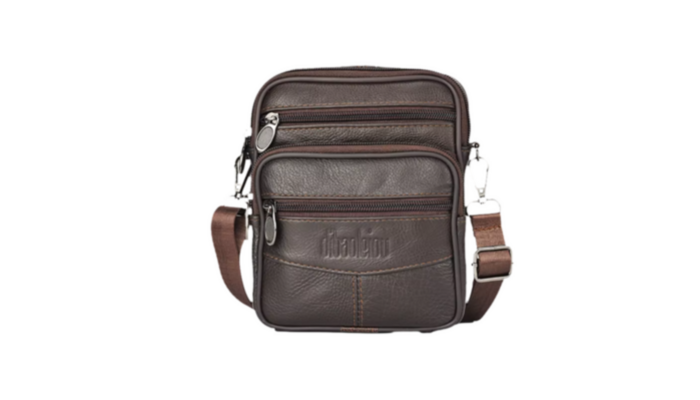 Bolso cruzado de cuero