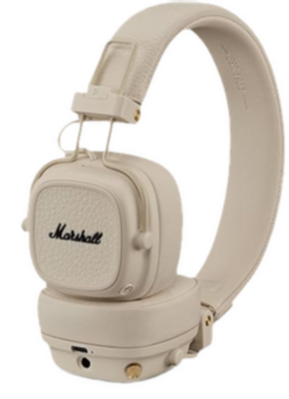 Major V Auriculares Crema