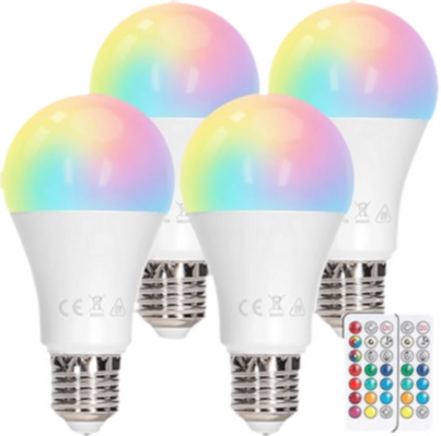 Bombillas LED RGBW con Mando