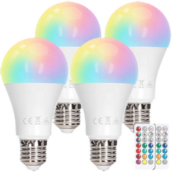 Bombillas LED RGBW con Mando