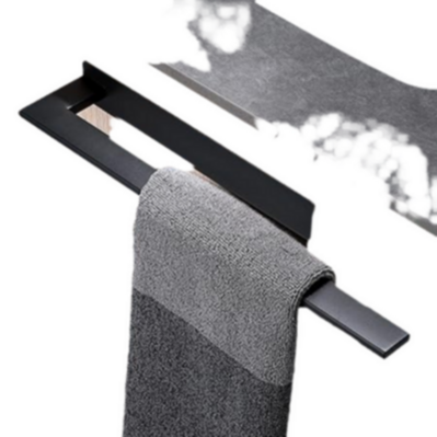 Toallero Negro Sin Taladros