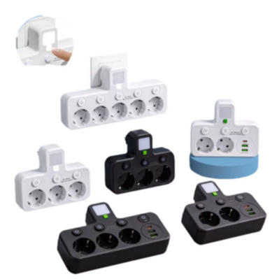 Regleta 4 Enchufes + USB-C