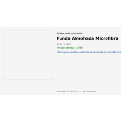 Funda Almohada Microfibra