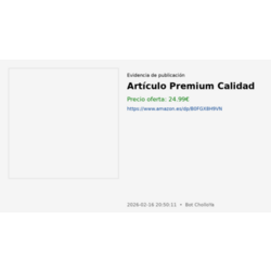 Artículo Premium Calidad