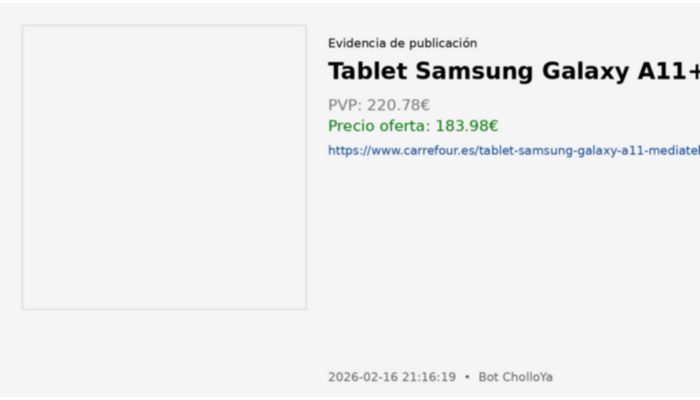 Tablet Samsung Galaxy A11+