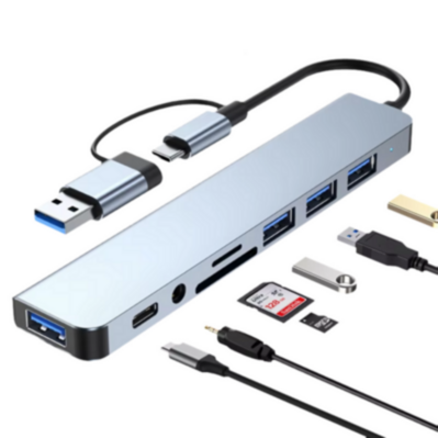 Hub USB-C 8 en 2 Multifunció