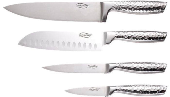 Set 4 Cuchillos Plata