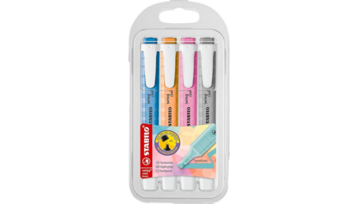 Estuche 4 Marcadores Pastel