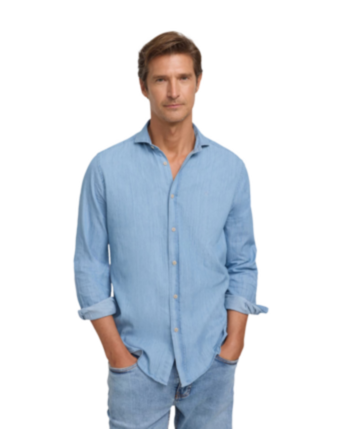 Camisa Denim Sport Cutaway