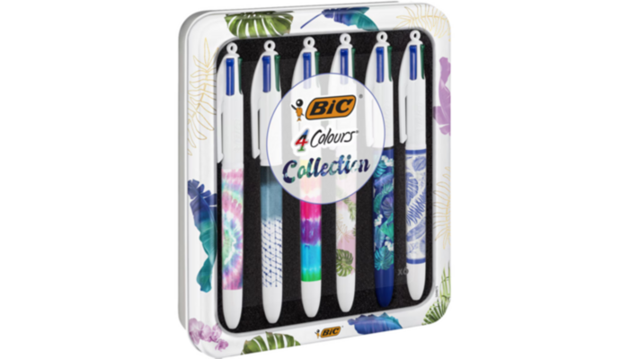 Caja Metálica 6 BIC 4Colores