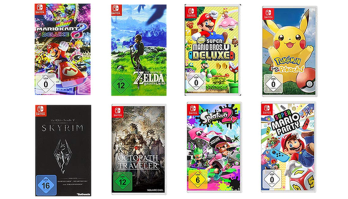 5 juegos Nintendo Switch