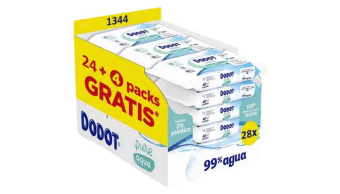 Dodot pure aqua 1344 toallitas