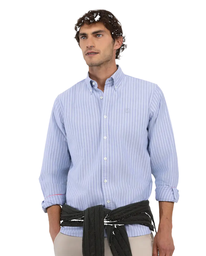 Camisa Oxford rayas butcher