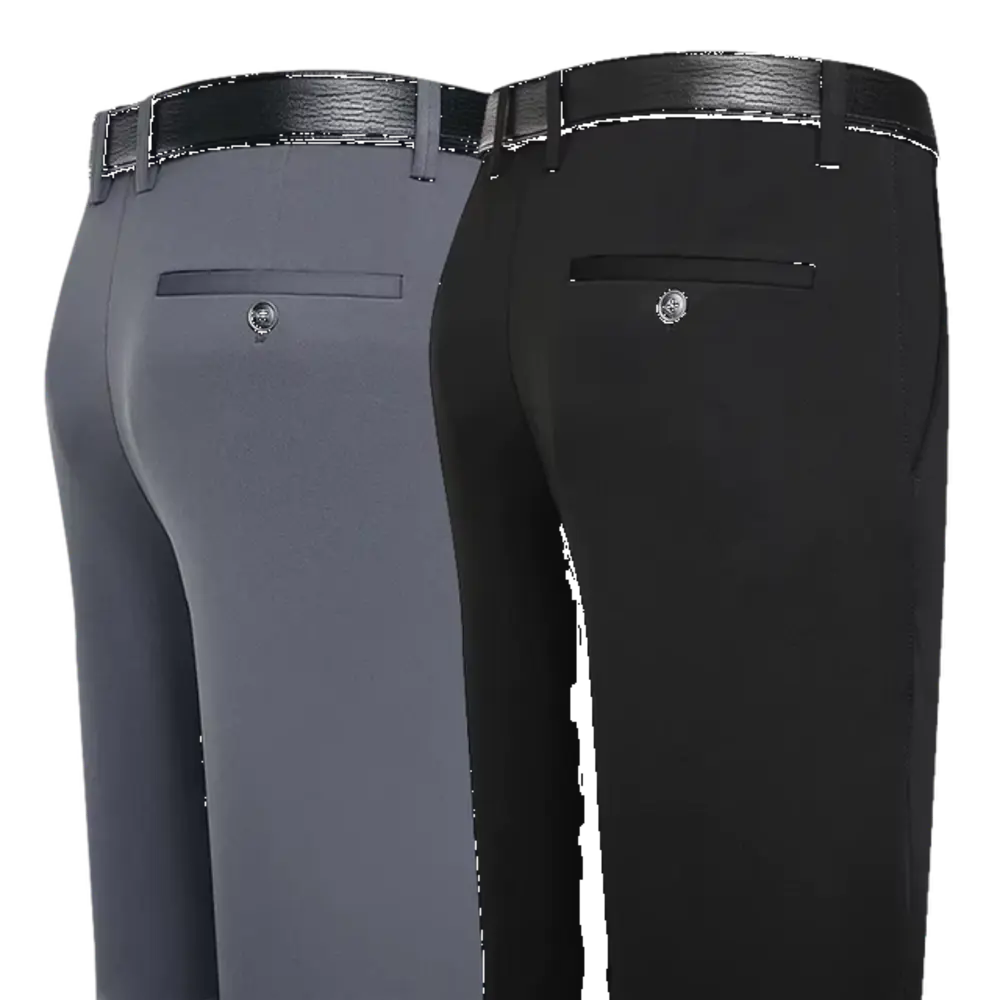 Pantalones traje hombre rectos