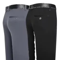 Pantalones traje hombre rectos