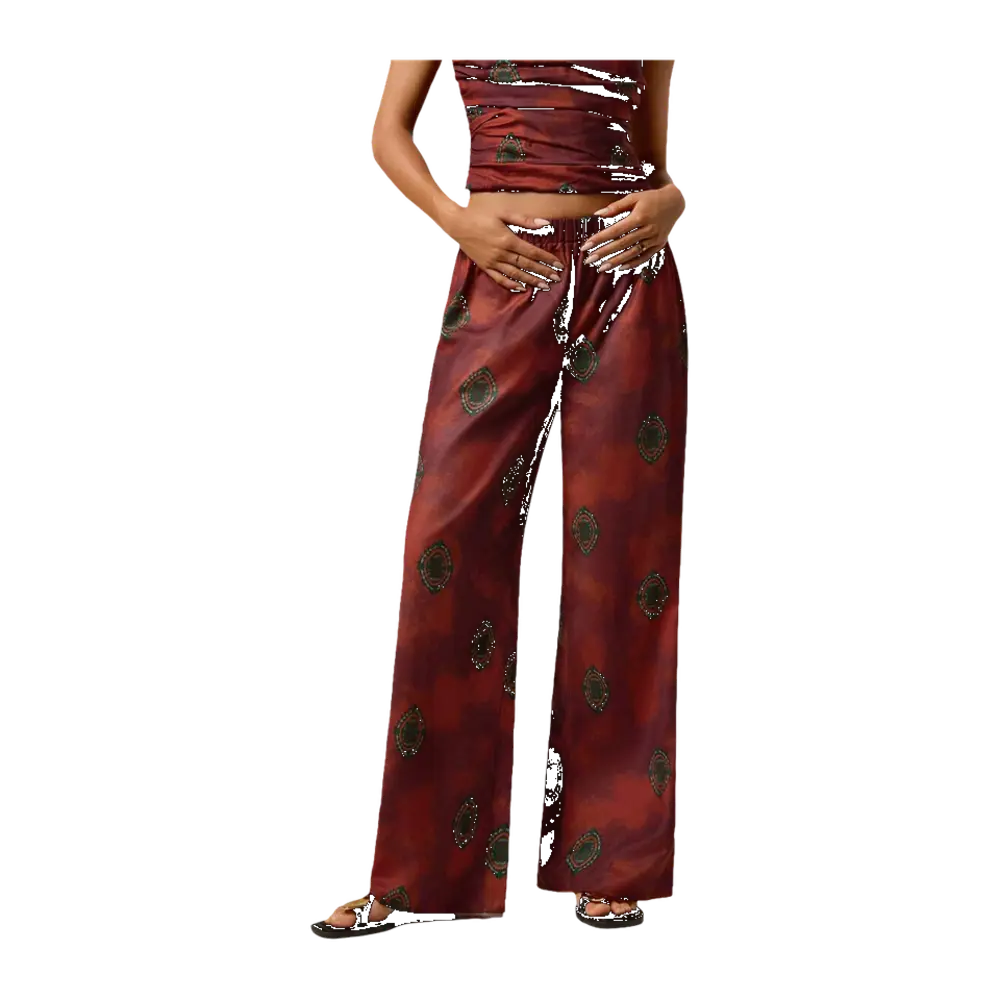 Pantalones holgados estampado