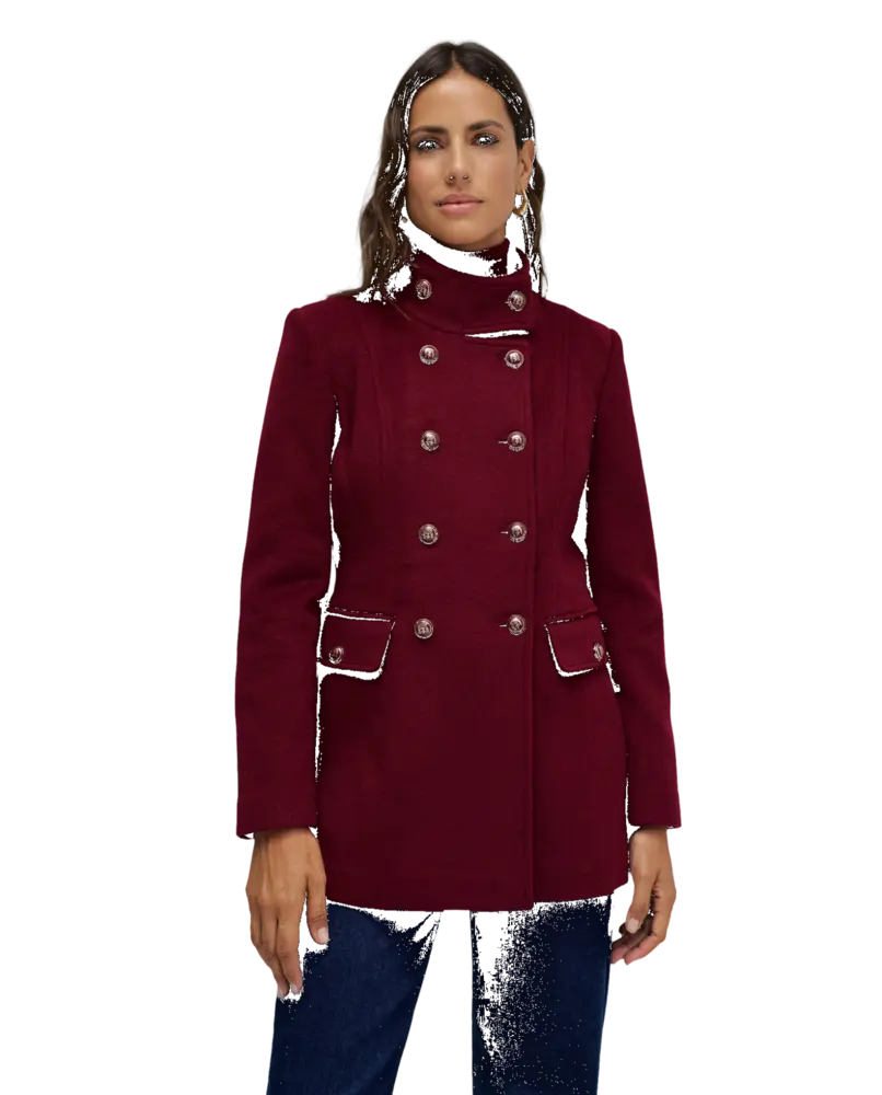 Abrigo De paño corto mujer