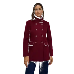 Abrigo De paño corto mujer