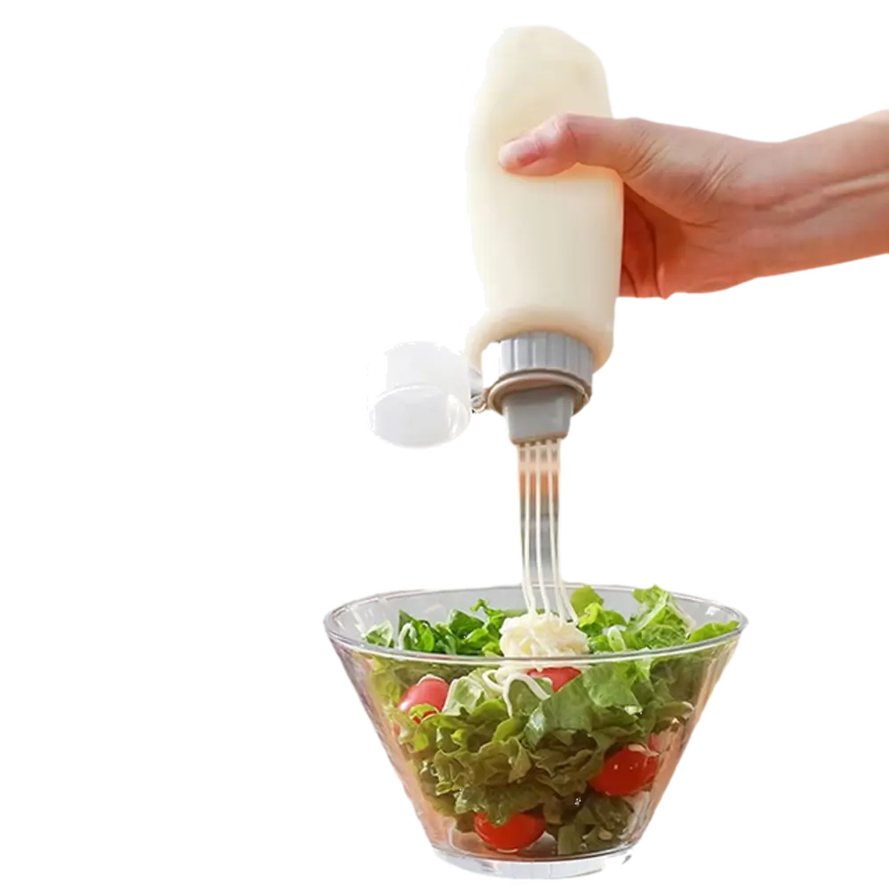 Botella exprimidora 5 boquillas