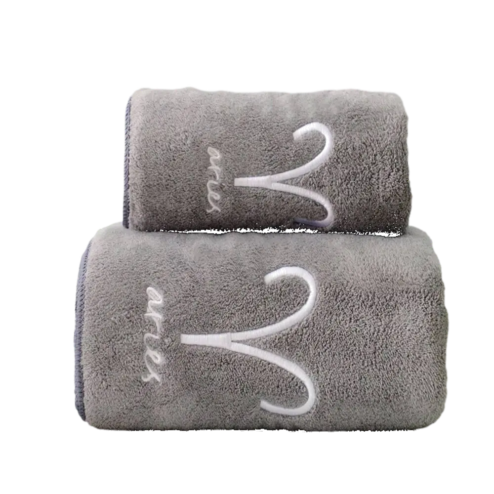 Toalla zodiaco gris de shein