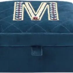 Joyero bordado M de tintoretto