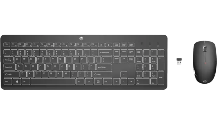 Teclado y ratón hp 230 negro