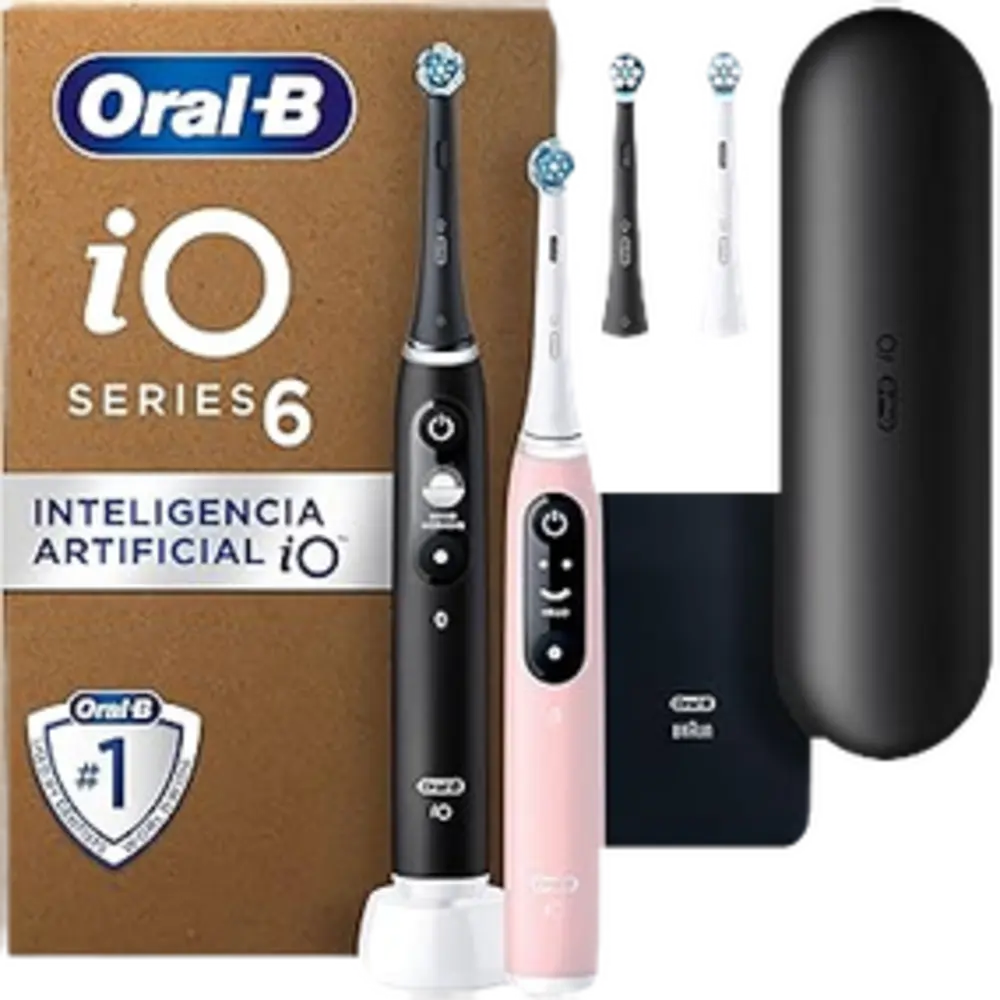 Oral-b io 6 duo negro & rosa