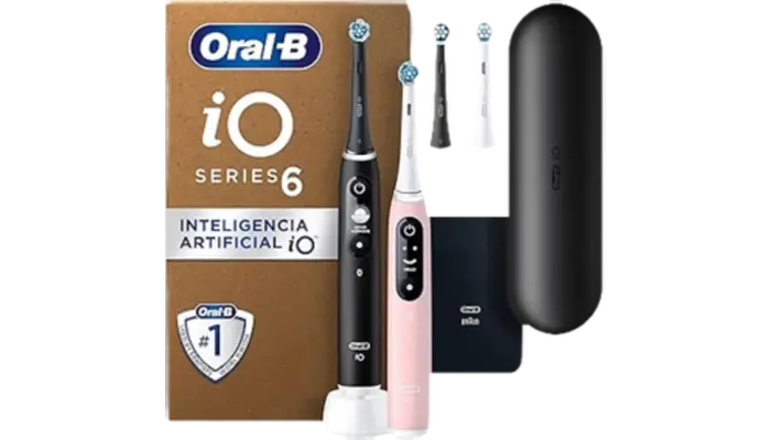 Oral-b io 6 duo negro & rosa
