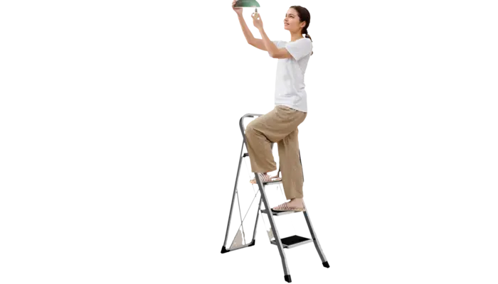 Escalera plegable songmics