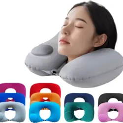 Almohada de viaje inflable