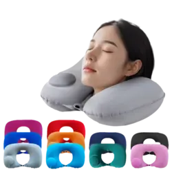 Almohada de viaje inflable