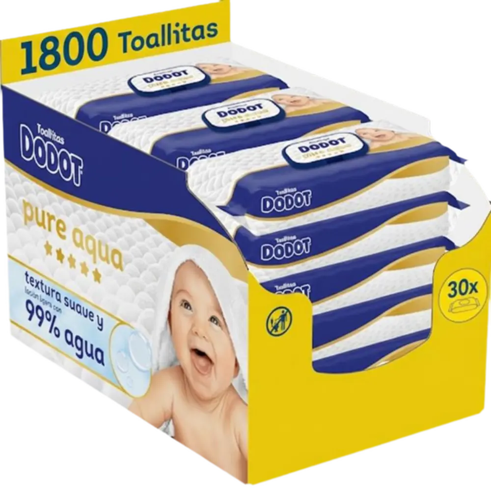 Dodot Pure aqua 1800 toallitas