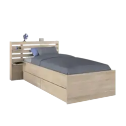 Cama juvenil shein con cajones