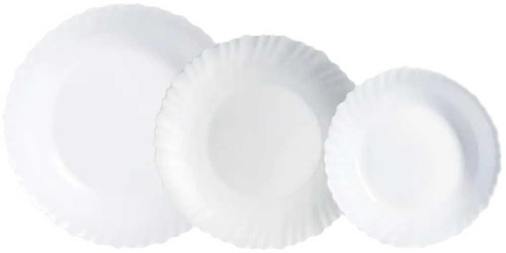 Vajilla Opal LUMINARC 18 Piezas