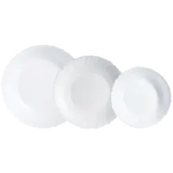 Vajilla Opal LUMINARC 18 Piezas
