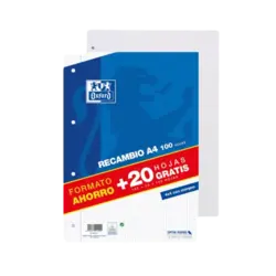Recambio Oxford A4 120 Hojas