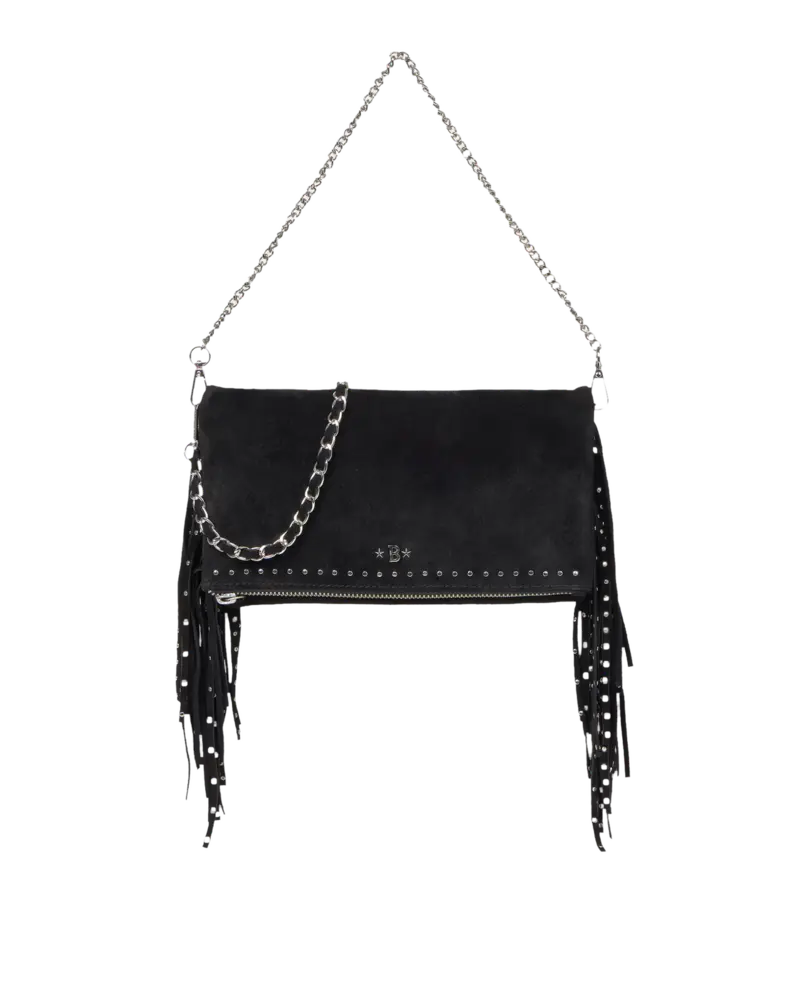 Bolso De Piel con Tachas