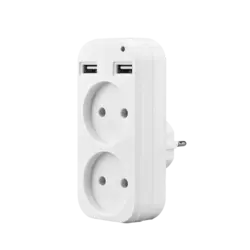 Adaptador Doble con USB