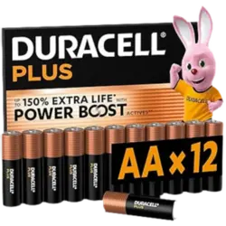 Pilas Duracell Plus Aa 12 Uds