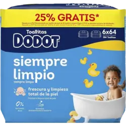 Dodot Toallitas Bebé Seco