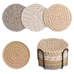 Posavasos Absorbentes de Algodón