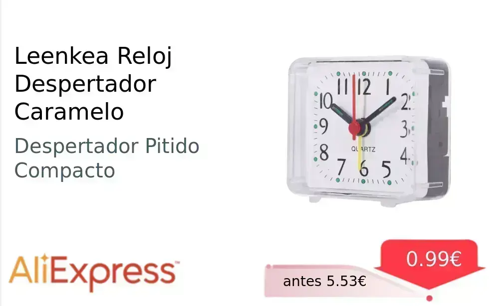 Leenkea Reloj Despertador Caramelo