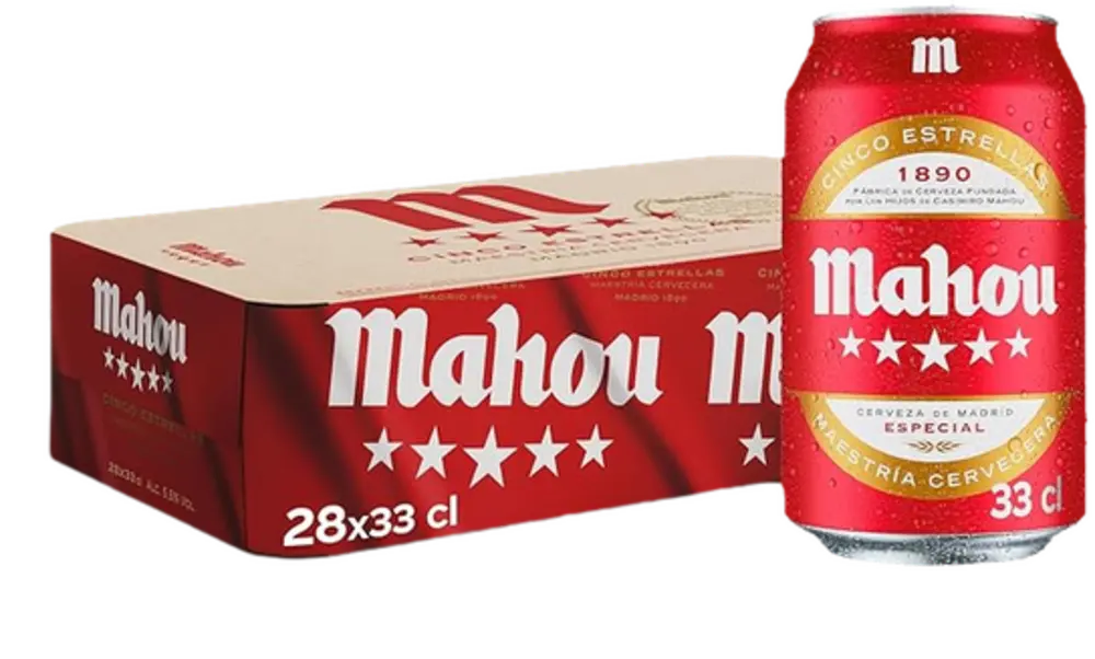 Pack 28 Latas MAHOU 5 Estrellas