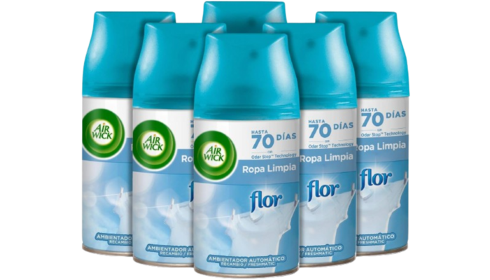 6 recambios Air Wick Flor